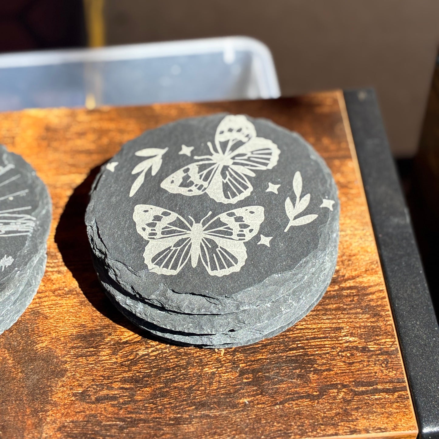 Wildflower Stone Coaster Set