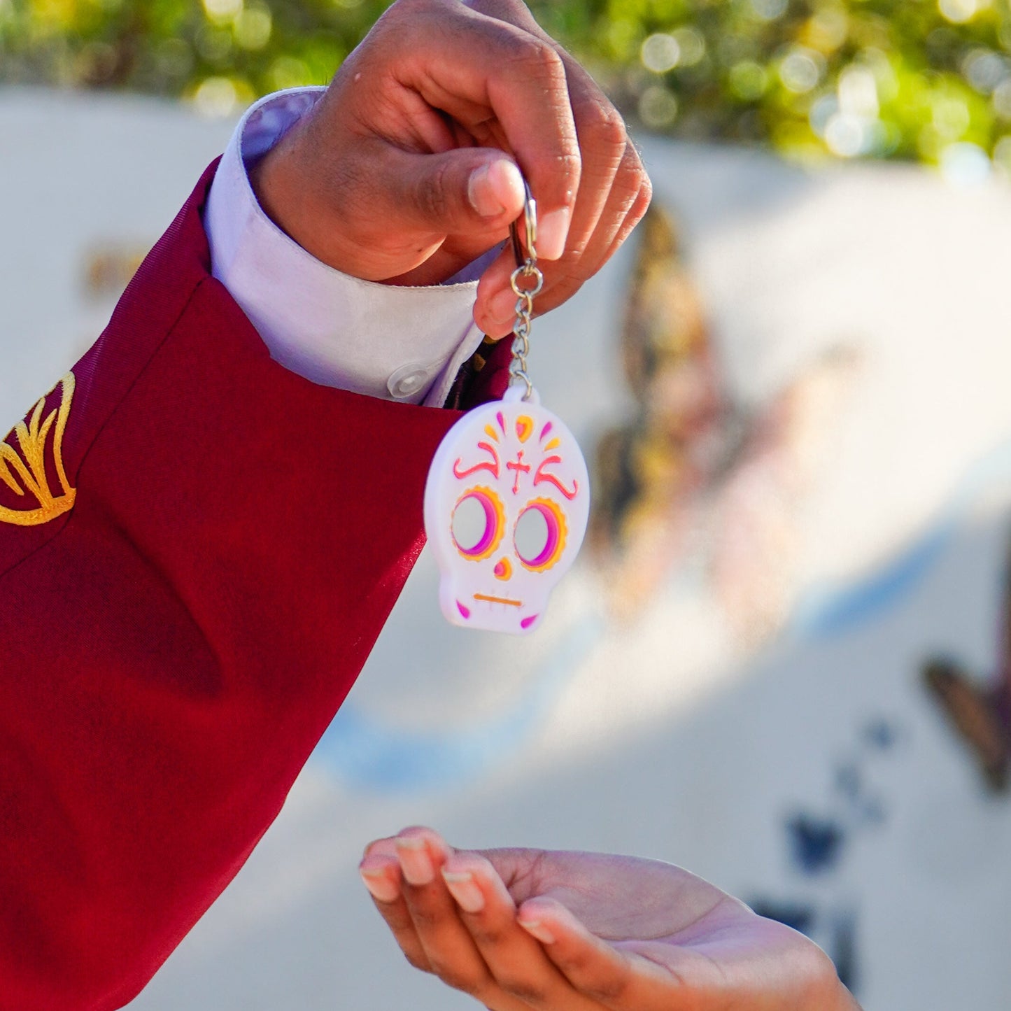 Calavera de Azucar Keychain