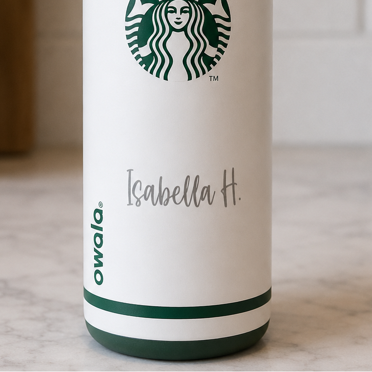Engraved Starbucks Owala