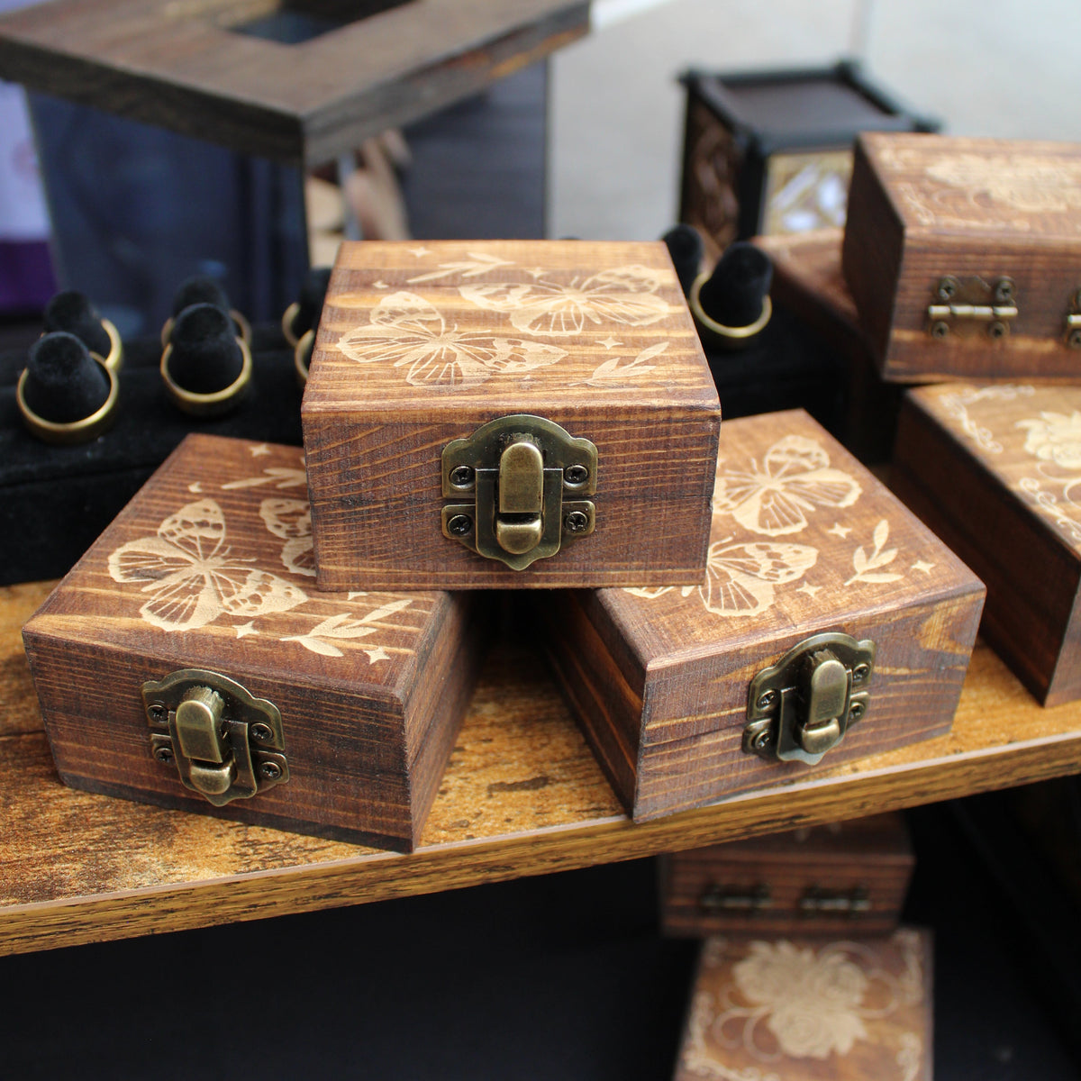 Engraved Mini Jewelry Box