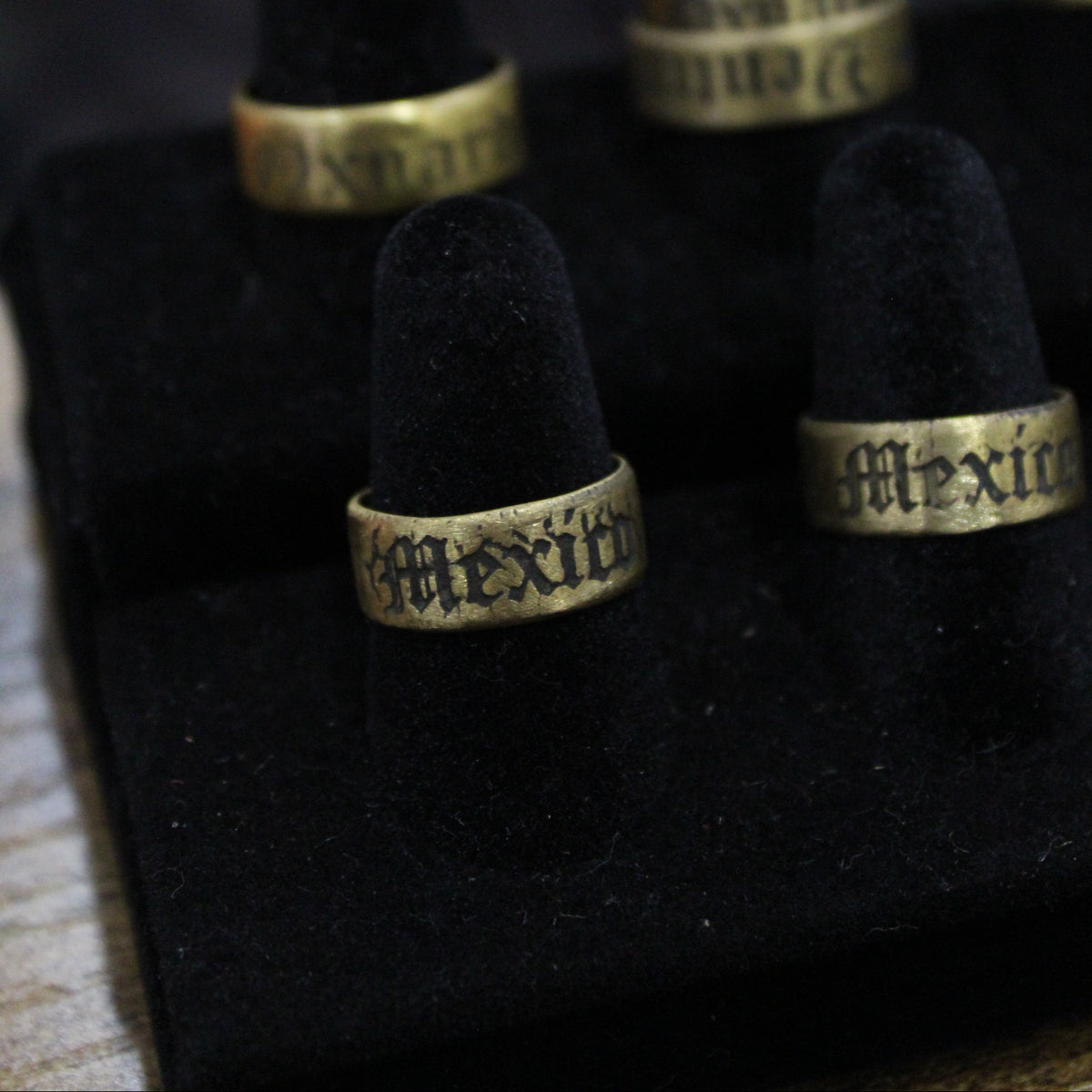 Engraved Mexico Rings