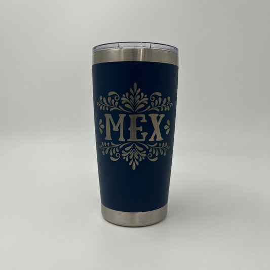 Mexican Culture Engraved Stainless Steel Tumblers