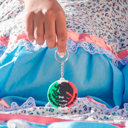 Mexican Flag Keychain