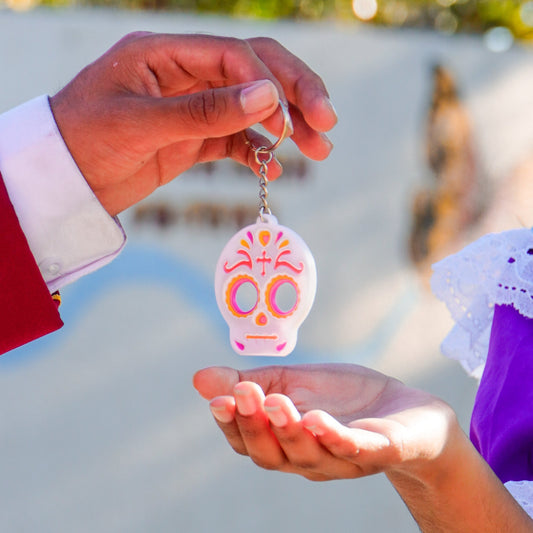Calavera de Azucar Keychain