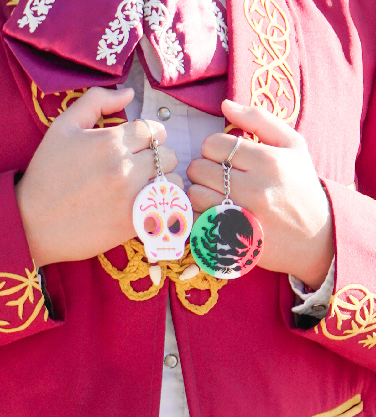 Dia De Los Muertos Keychains