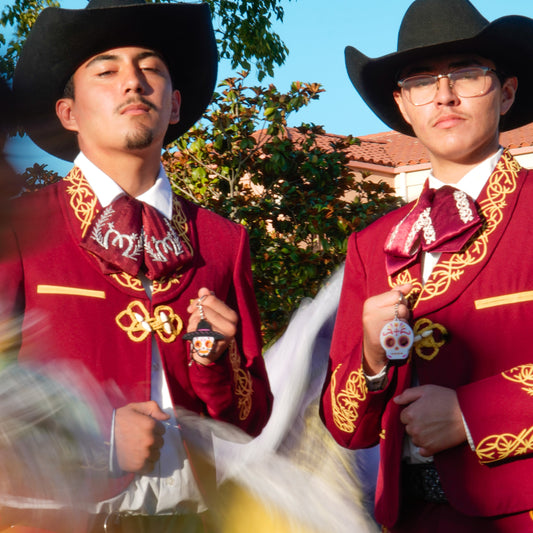 Calavera de Azucar con Sombrero Keychain
